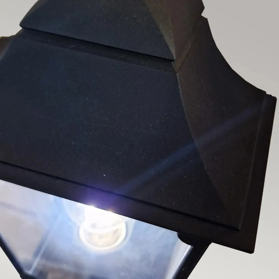 Elstead LED Buitenlamp Chapel E27 60W - IP44 - Dimbaar - Zwart