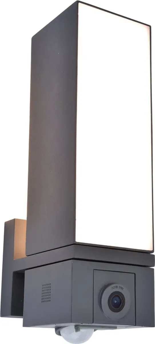 Lutec Connect CUBA Smart Wandlamp - 1000 Lumen 17.3W - Donkergrijs
