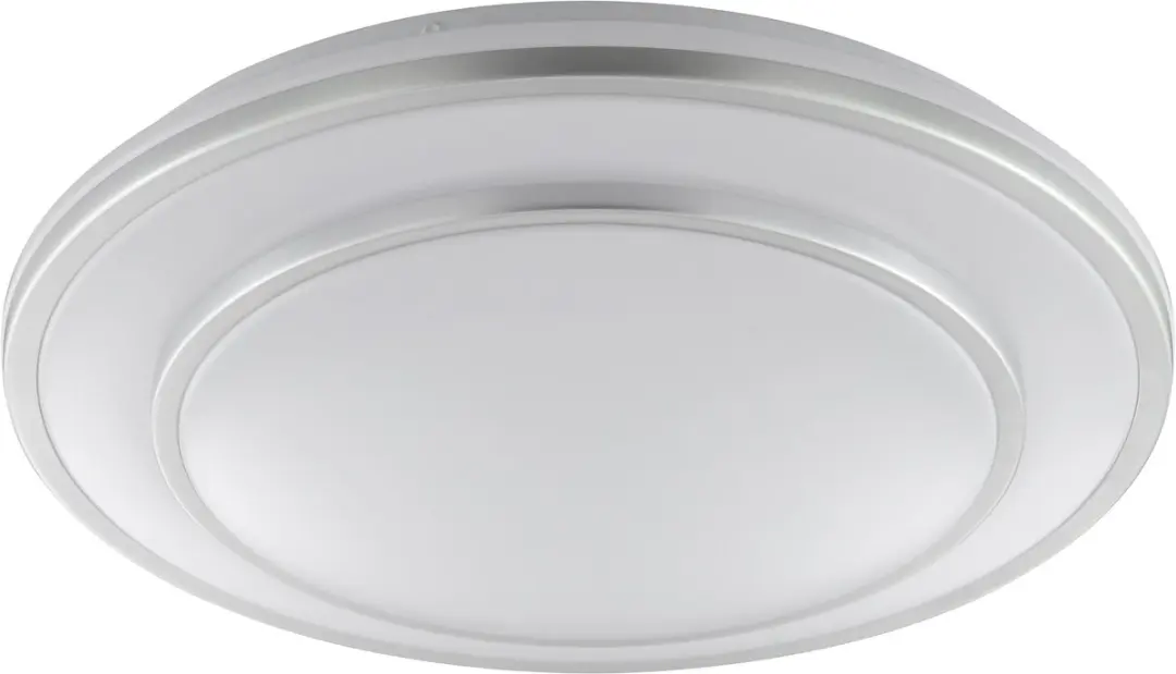 Brilliant Luciano Plafondlamp Ø39cm - 10W LED - 4000K - Zilver/Wit