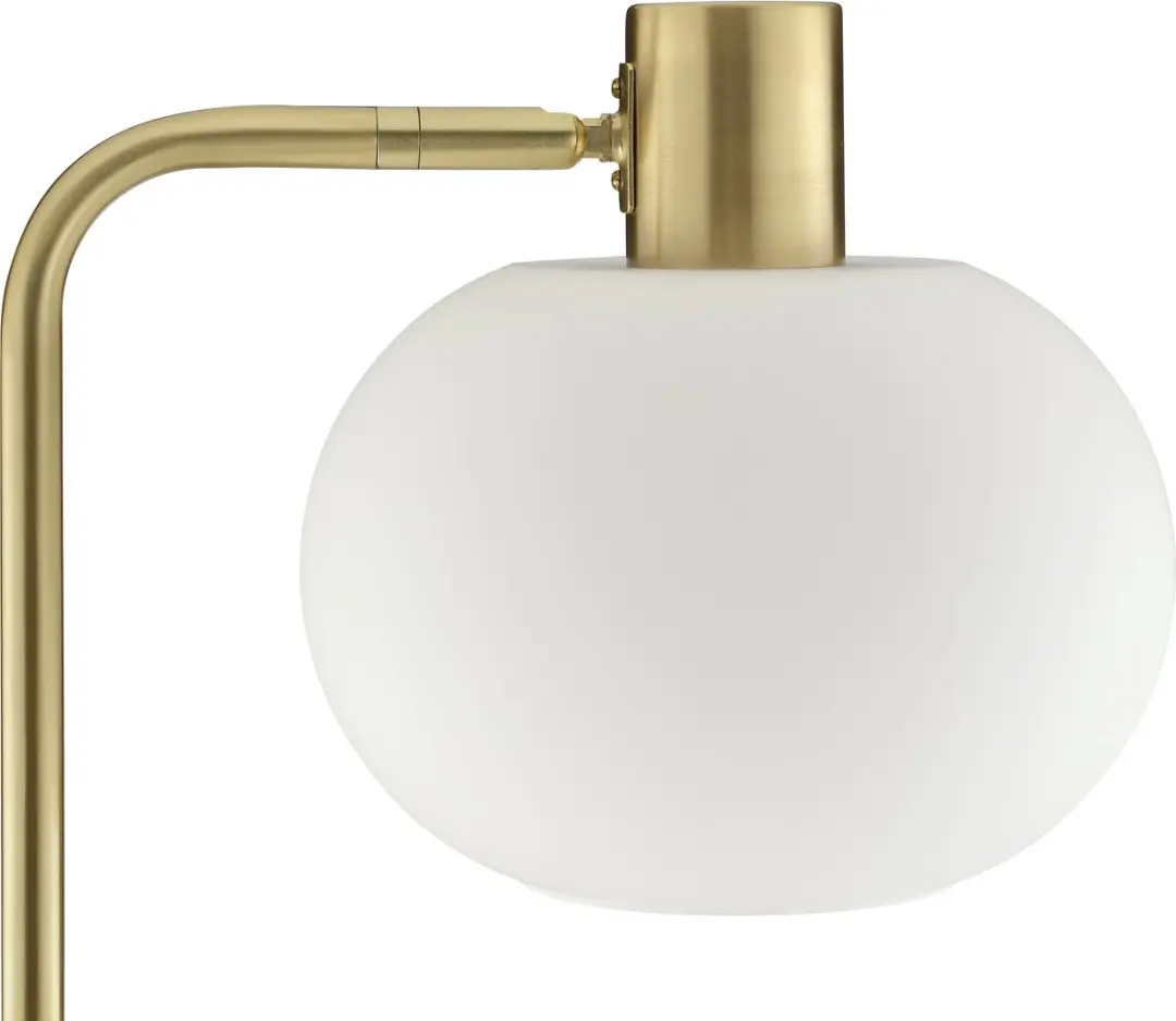 Brilliant Fanny Vloerlamp - E27 20W - Messing/Wit