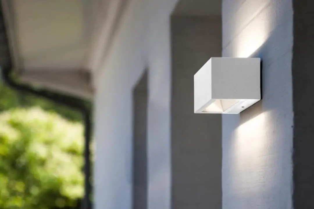 Lutec Gemini LED Wandlamp Buiten - 2 Lichtpunten - Mat Wit