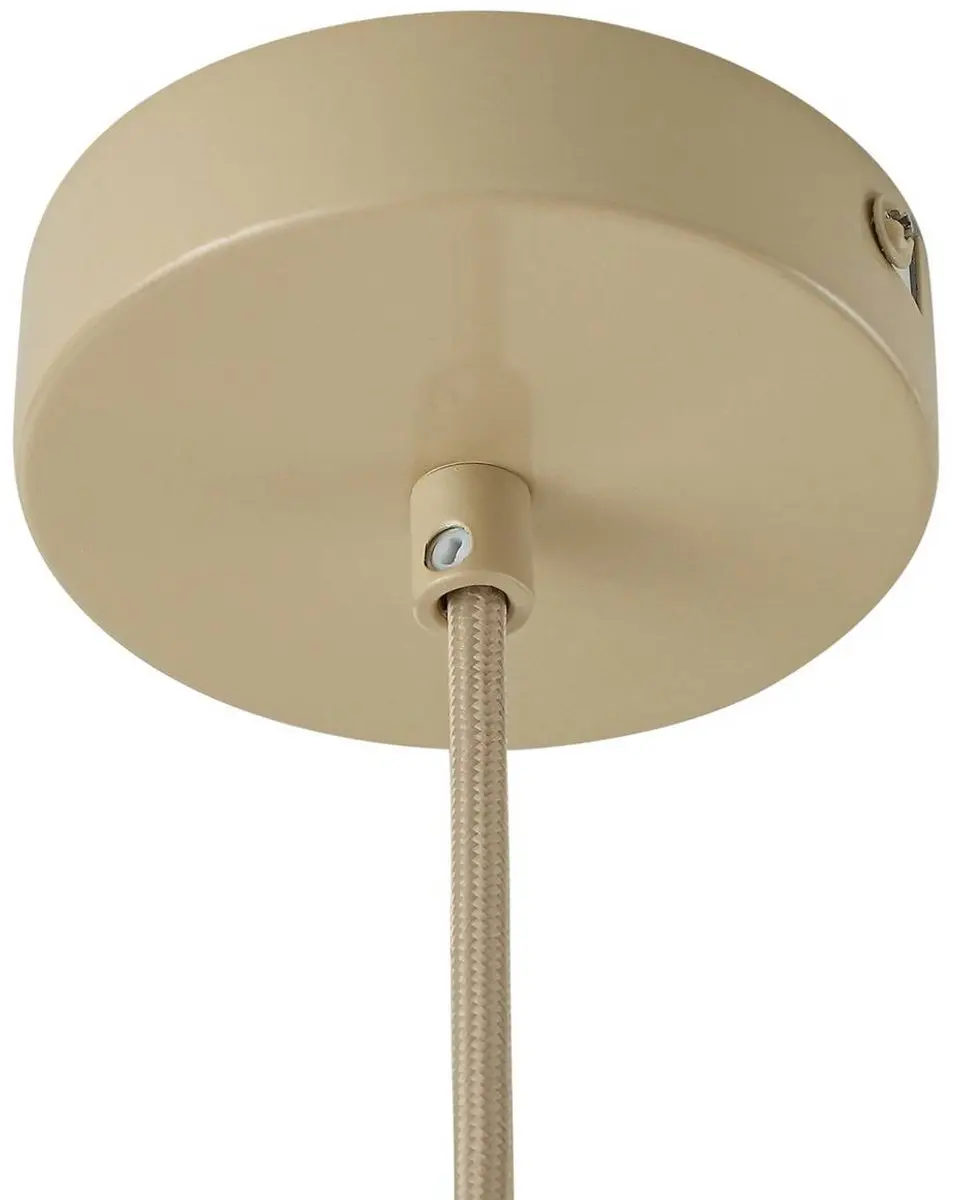 Lindby Hanglamp 3-lichts Textiel Metaal 70cm - Beige