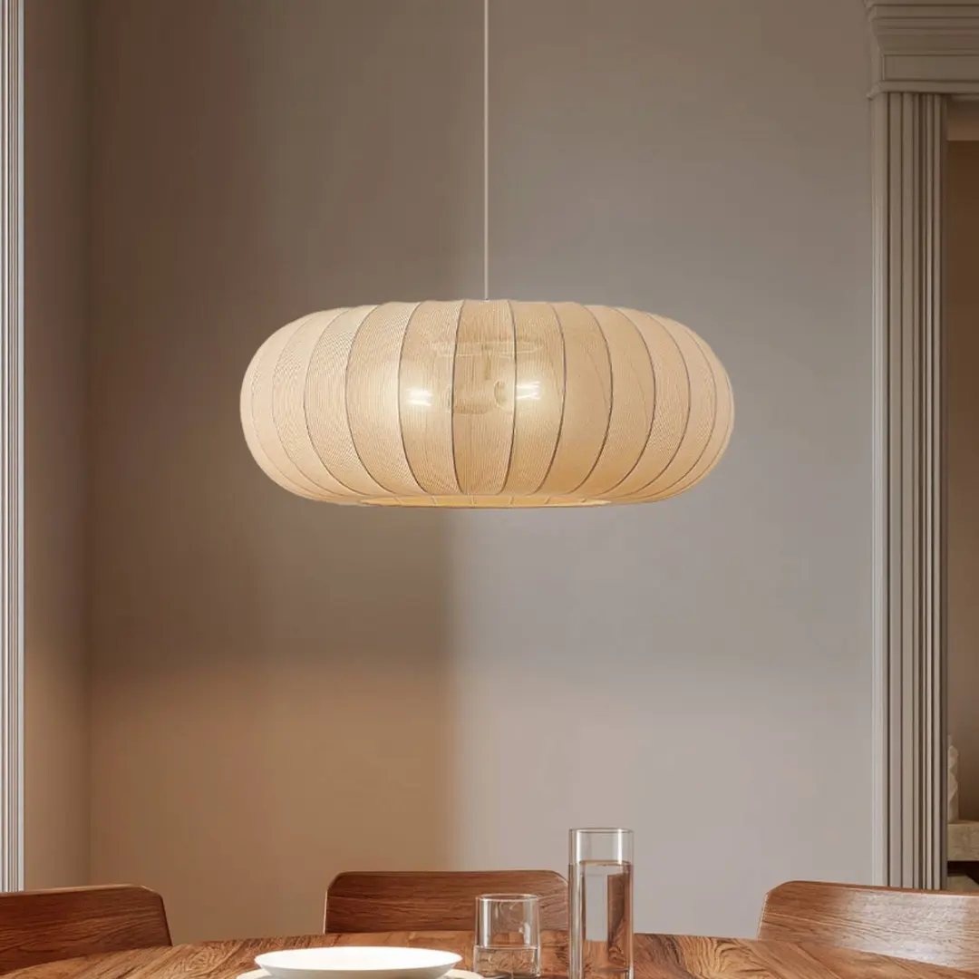 Lindby Hanglamp 3-lichts Textiel Metaal 70cm - Beige
