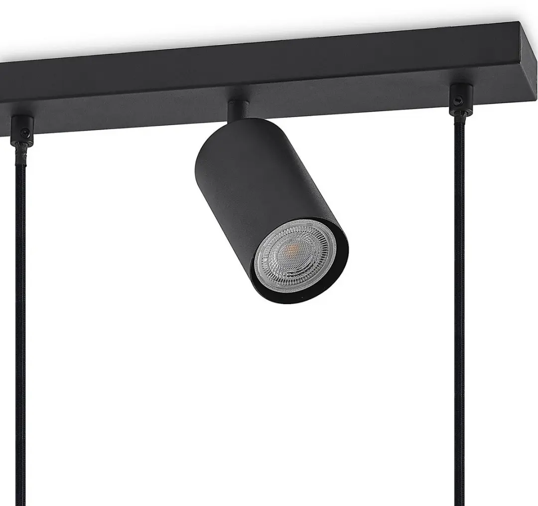 Lindby Hanglamp 9x GU10 10W - Zandzwart