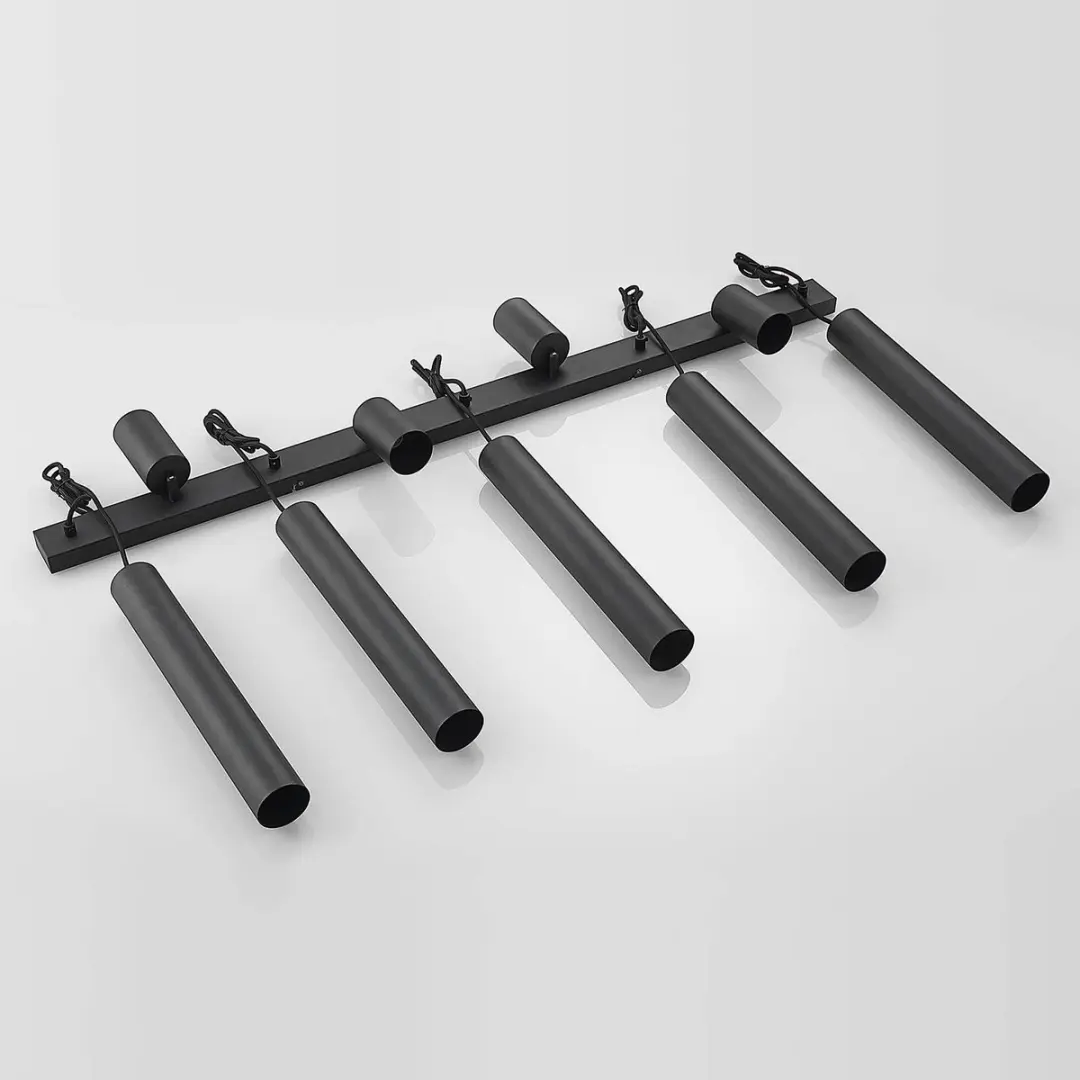 Lindby Hanglamp 9x GU10 10W - Zandzwart