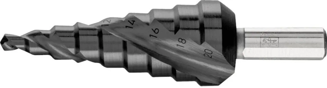 Pferd Getrapte Boor HSS 25201042 - Ø 4-20mm - Drievlaks-schacht Ø8mm