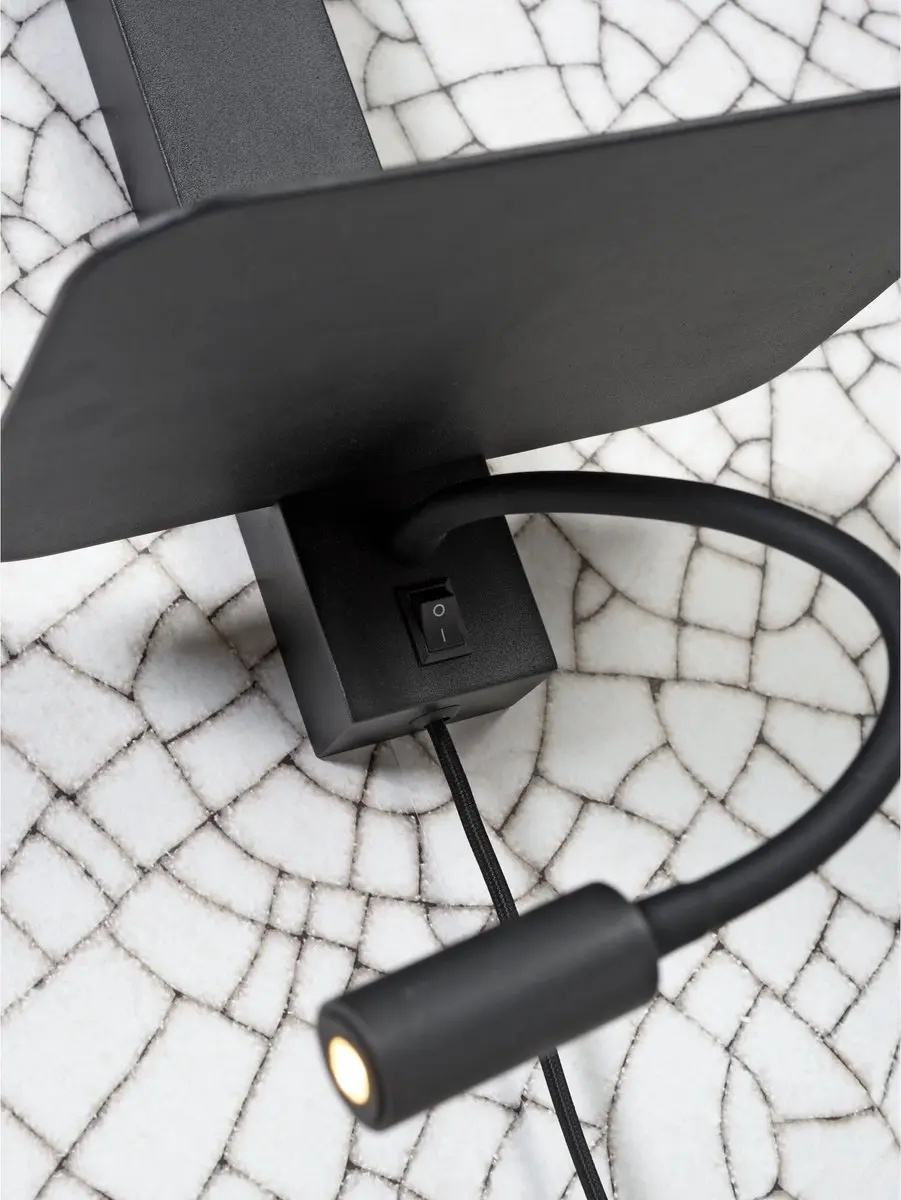 it's about RoMi Wandlamp Florence - Naturel/Zwart