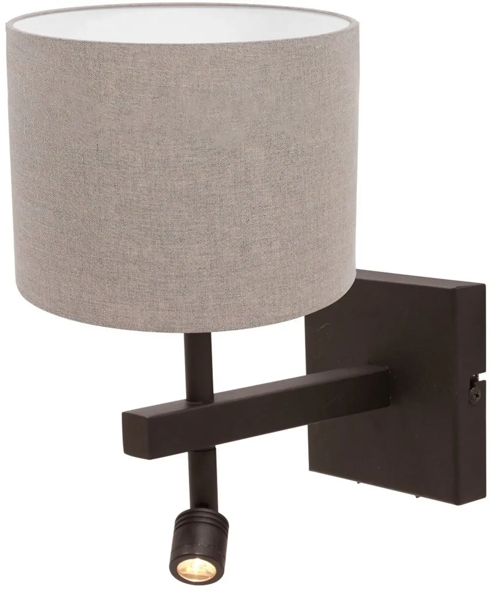 Steinhauer Stang 4872CA Wandlamp - 2x1W - Cacaokleurig Metaal