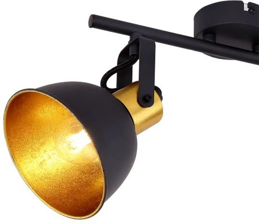Globo Fillo 2 Opbouwspots E14 - Goud/Zwart
