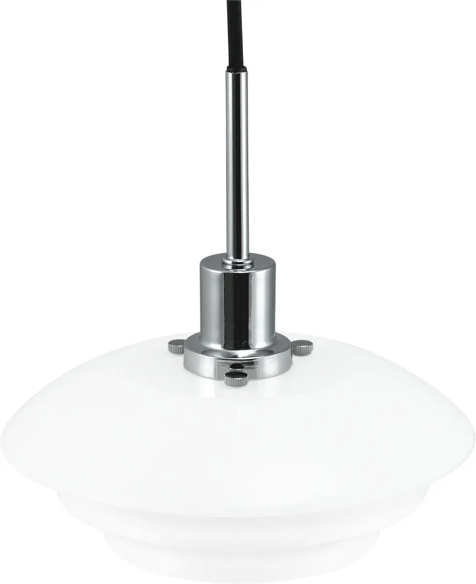 Dyberg Larsen DL20 Hanglamp - Opal 20x9cm Staal 5W Wit
