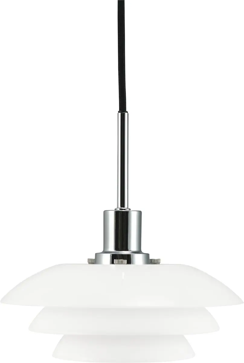 Dyberg Larsen DL20 Hanglamp - Opal 20x9cm Staal 5W Wit