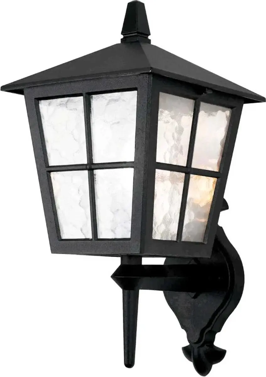 Elstead LED Wandlamp Canterbury E27 60W - Dimbaar - Zwart - afbeelding 6 van 6