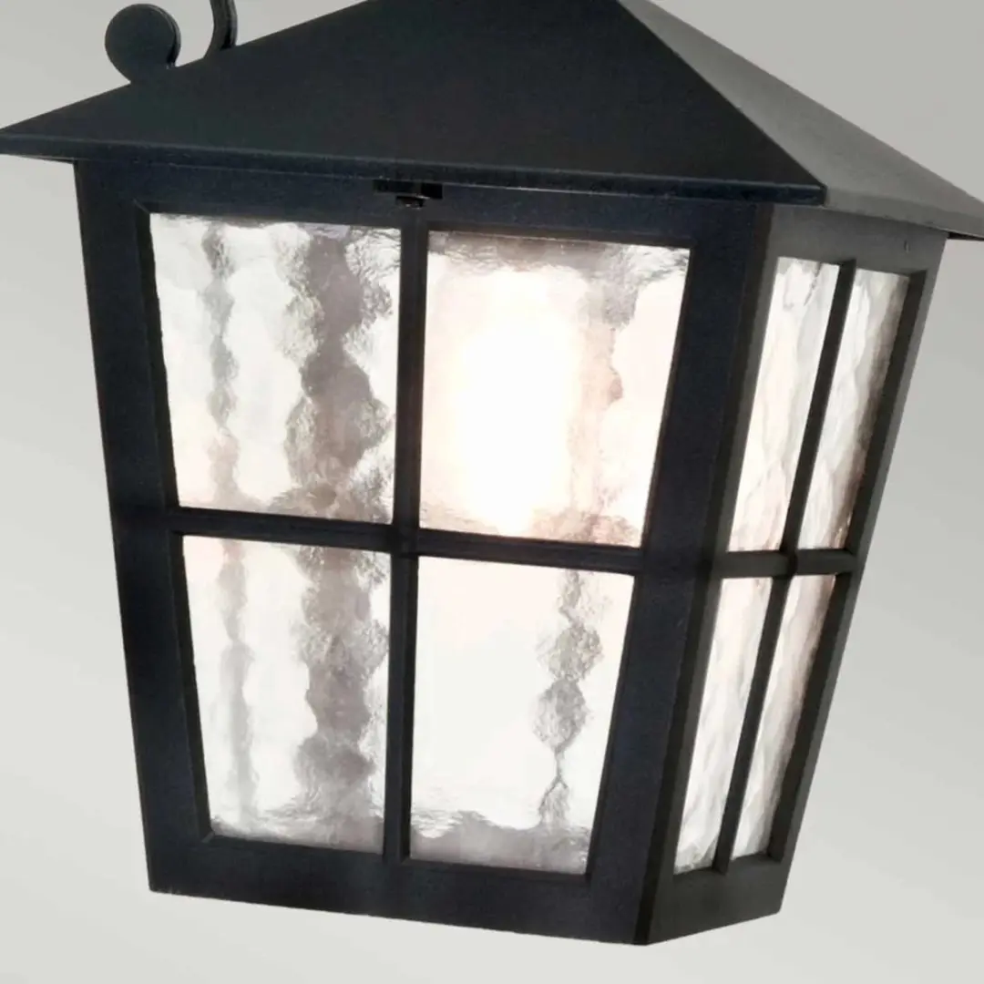 Elstead LED Wandlamp Canterbury E27 60W - Dimbaar - Zwart