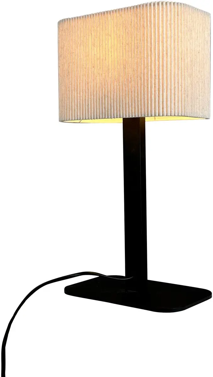 Dyberg Larsen Calix Tafellamp - 15W - Ø20cm - Nature/Black