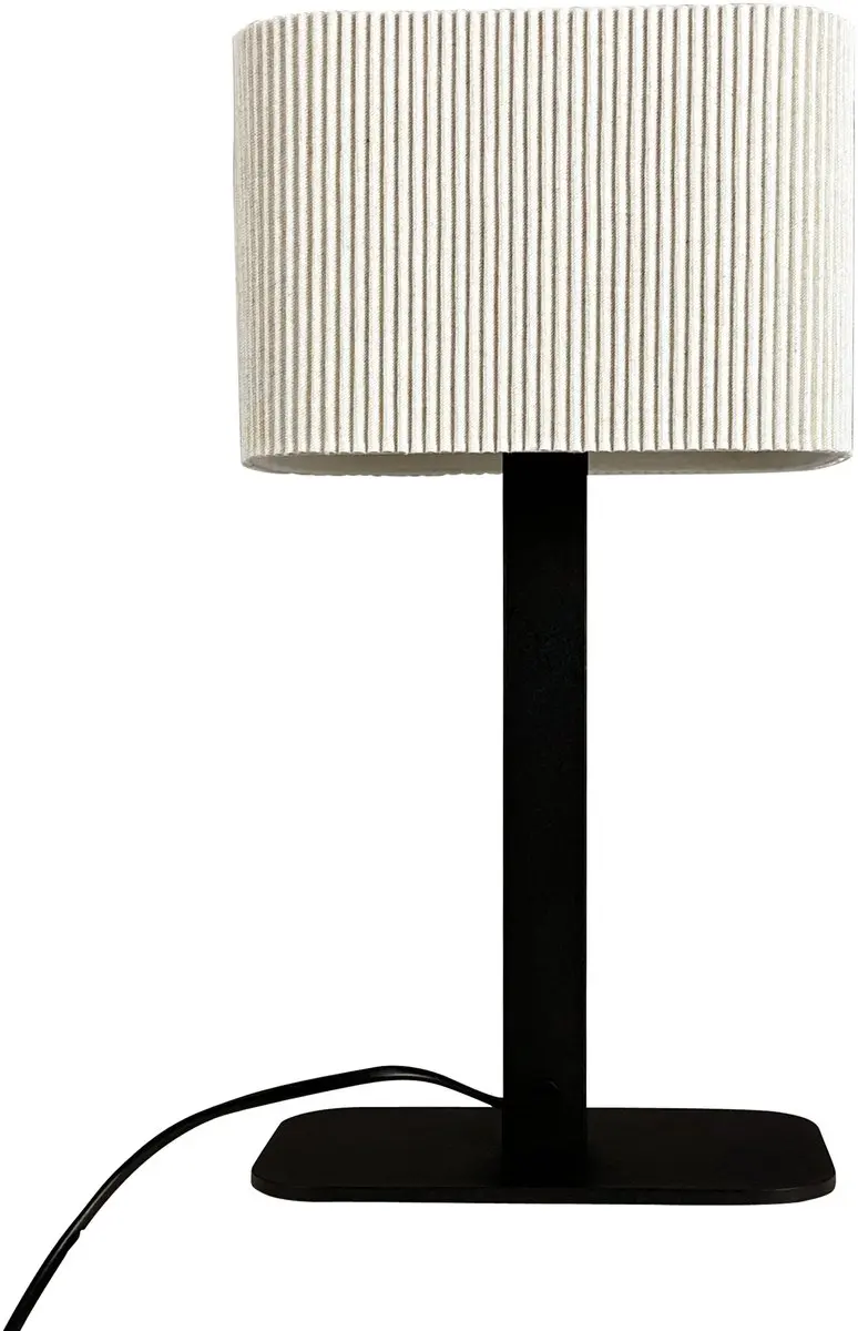 Dyberg Larsen Calix Tafellamp - 15W - Ø20cm - Nature/Black