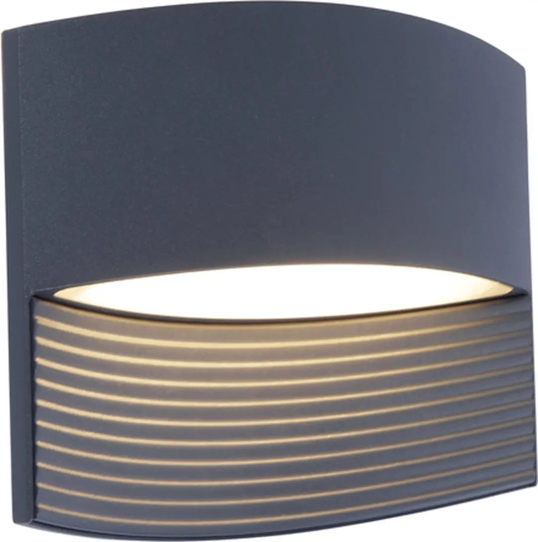 Lutec Wandlicht Lotus 11W - Donkergrijs