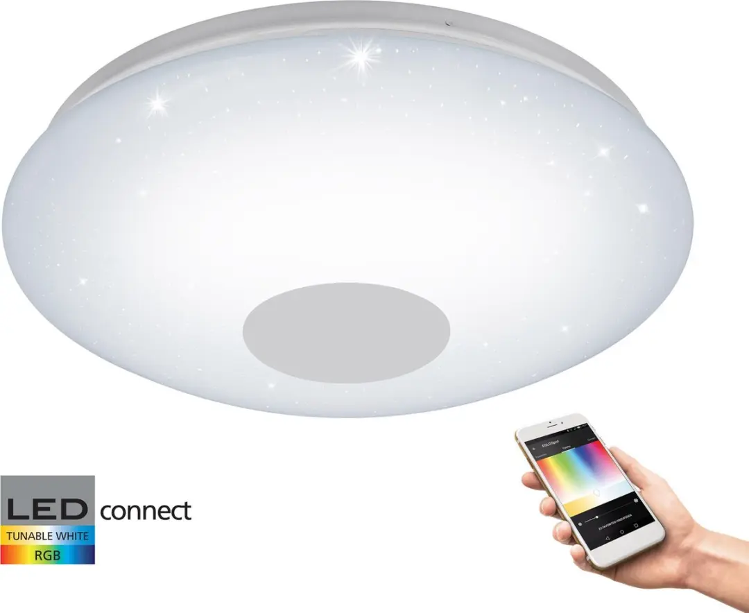 EGLO Connect Voltago-C Wandlamp - Ø380 - Wit