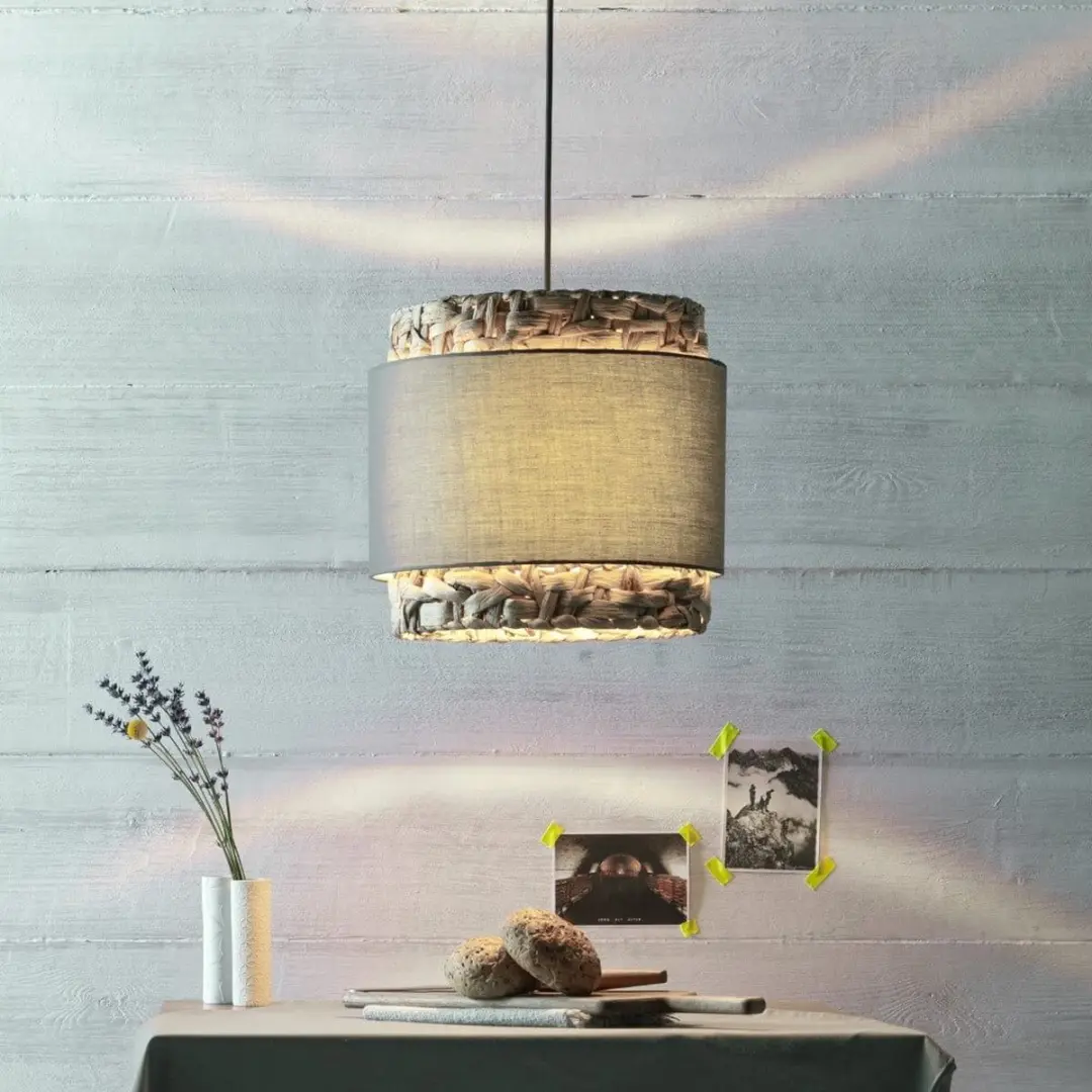 Brilliant Waterlilly Hanglamp 1-vlammig - Grijs/Beige