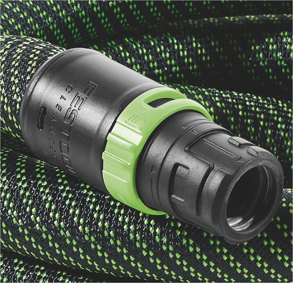 Festool D 27x3m-AS-90° CT Afzuigslang 577160 - Zwart/Groen