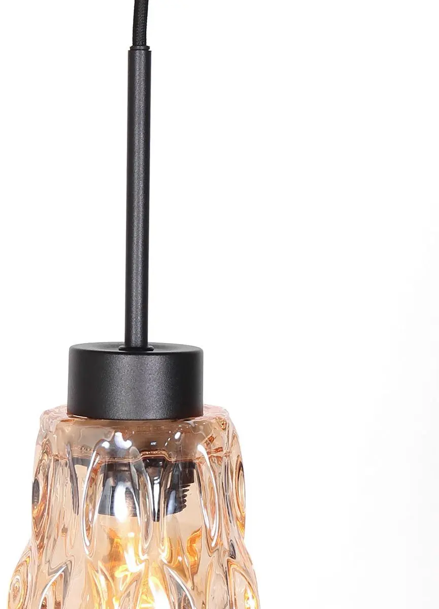 Steinhauer Vidrio 3831ZW Hanglamp - Warm wit - Oranje/Zwart