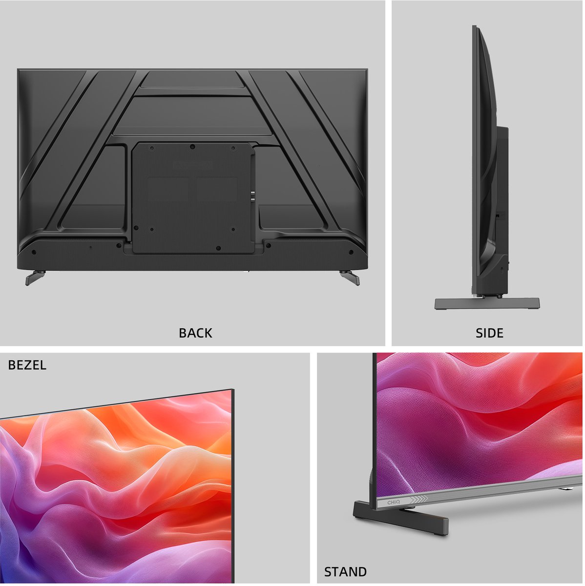 CHiQ L40M10V - Smart TV 40 Inch - LED Google TV - FHD 1080P - Randloos Metal Design - Dolby Audio - 2025 Nieuw