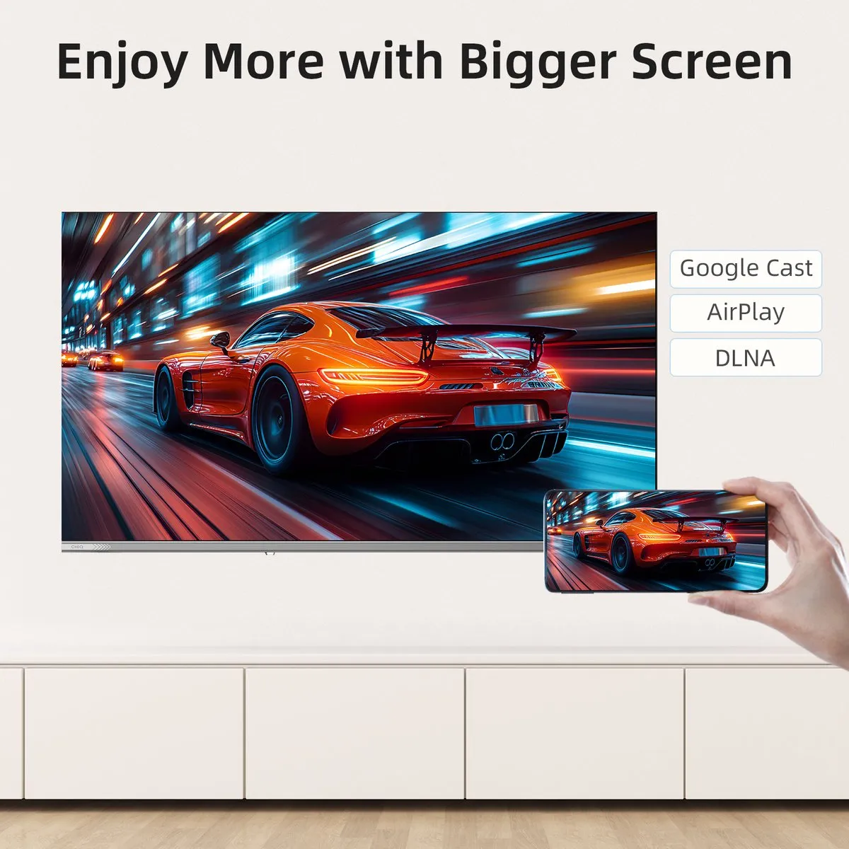 CHiQ L40M10V Smart TV 40" - FHD Google TV - Zwart - afbeelding 6 van 6
