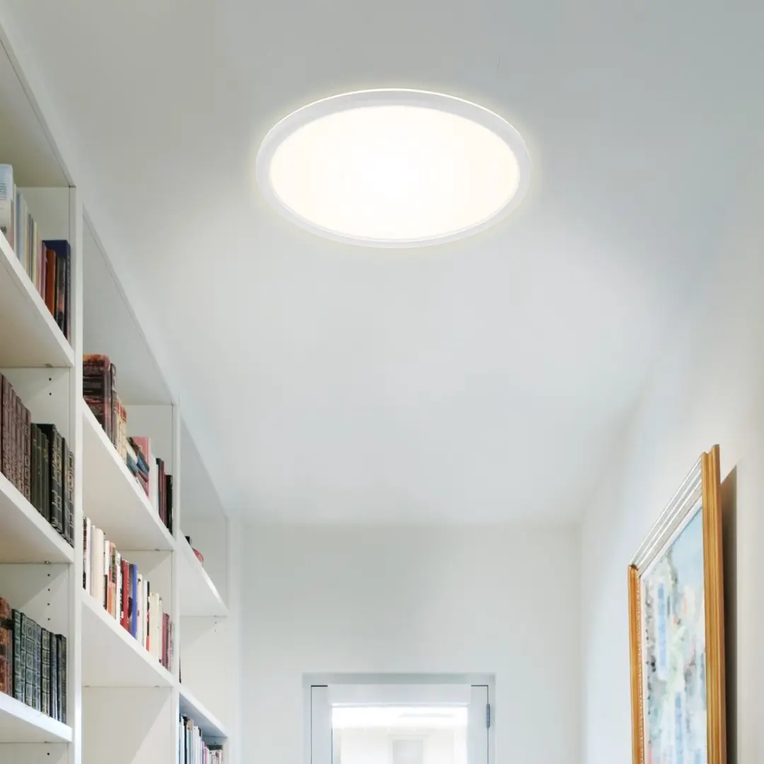Briloner Slim LED Plafondlamp 2400lm Wit - 2700K