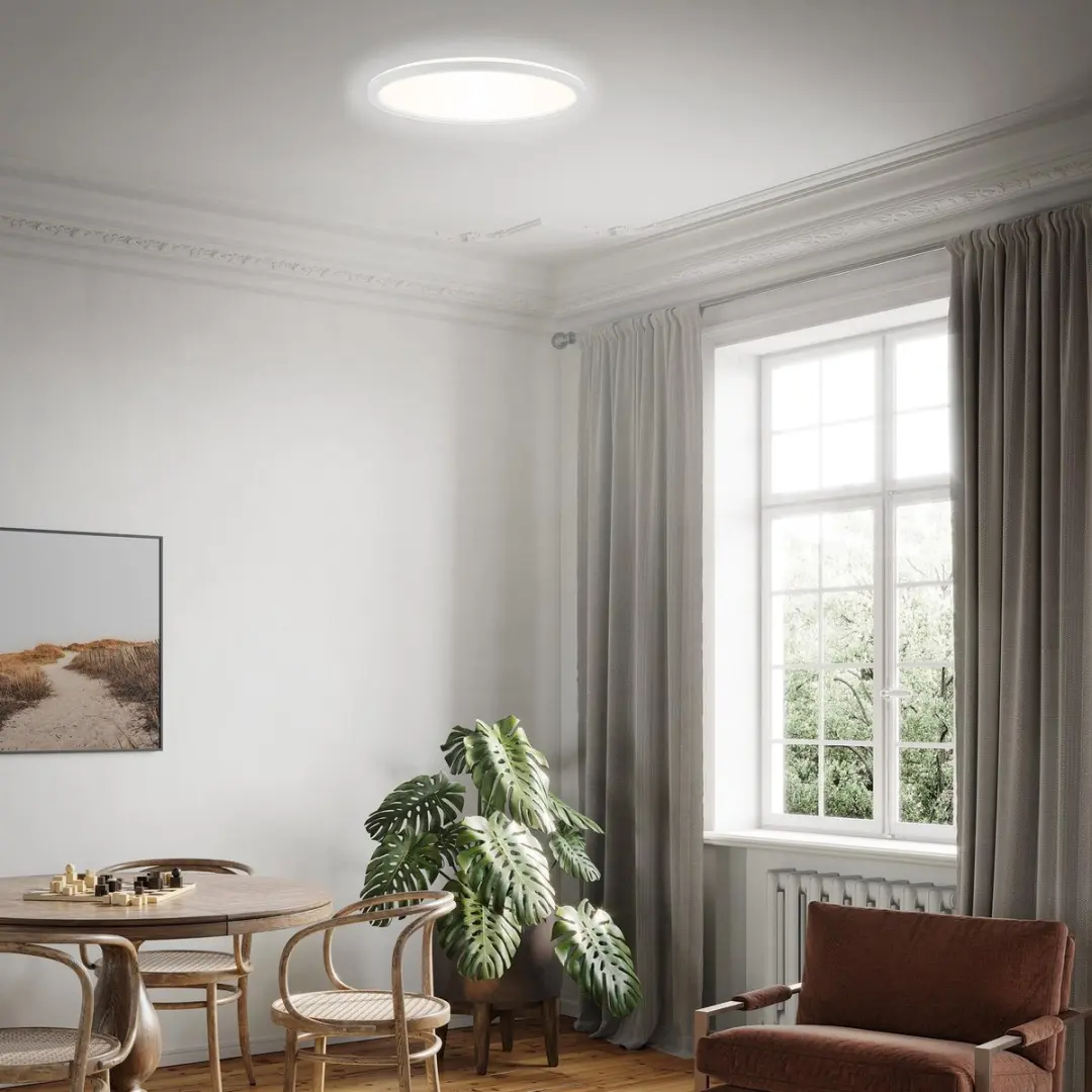 Briloner Slim LED Plafondlamp 2400lm Wit - 2700K
