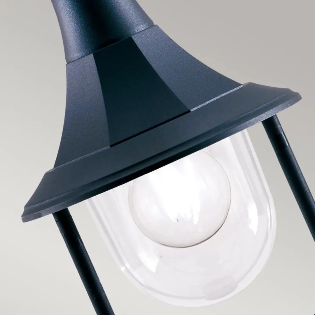 Elstead Mini LED Tuin Pilaar Shannon E27 - 60W - IP44 - Zwart