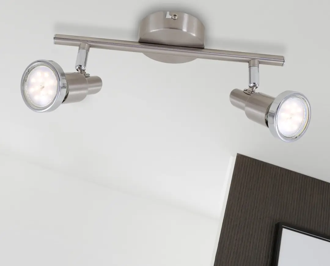Briloner COOL Plafondlamp 2x3000K GU10 - Mat nikkel