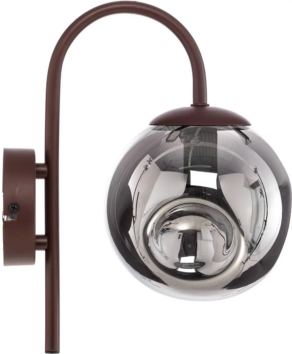 Lindby Wandlamp 1 Licht E14 - Rookgrijs/Koffie