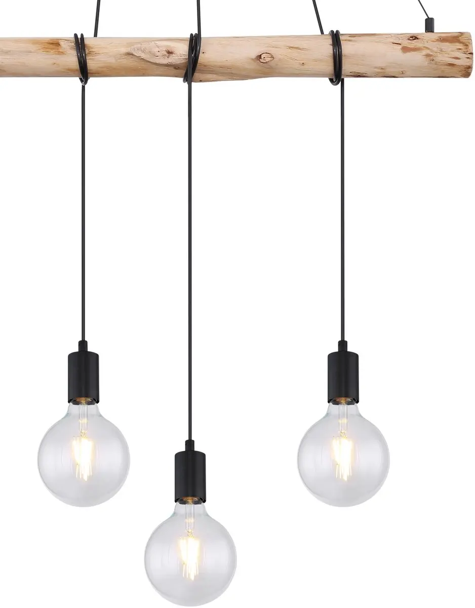 Globo Auston Hanglamp 4x E27 - Zwart