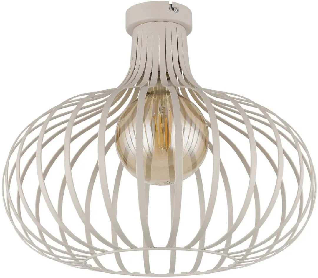 Globo Mateo Plafondlamp - Ø40cm - Crème - E27