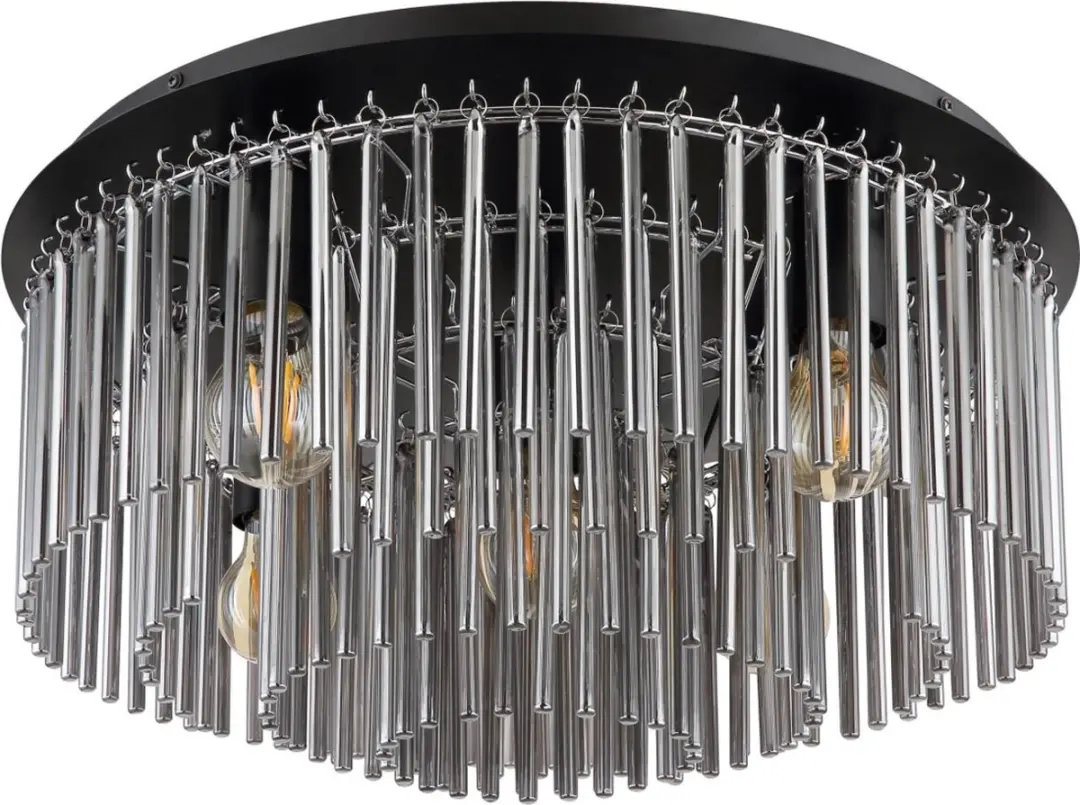 Globo Gorley Plafondlamp Zwart Ø50cm - 5x E27