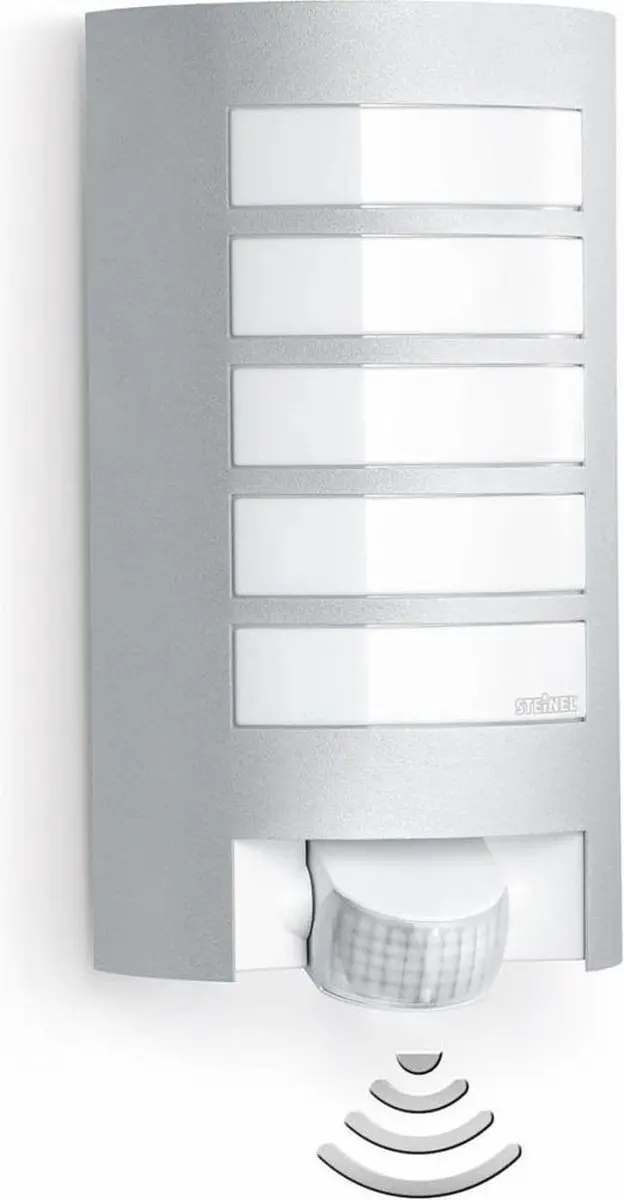 Steinel L12 Design LED Buitenlamp Bewegingsmelder E27 - Zilver