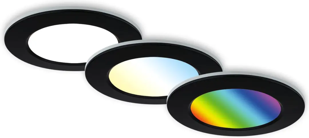 Briloner LED Inbouwarmatuur RGBW 3x Ø9,2cm