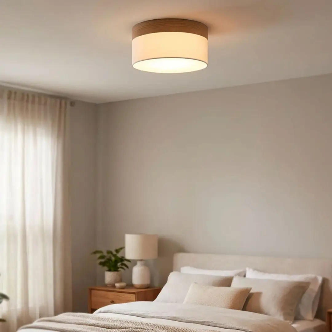 Globo Plafondlamp Beige - 3x E27 - Ø40x25cm