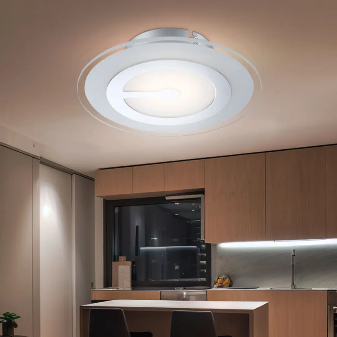 Globo Plafondlamp 23x5,7cm LED - 2 Stuks - Warm Wit