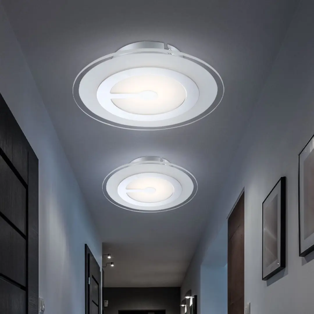 Globo Plafondlamp 23x5,7cm LED - 2 Stuks - Warm Wit