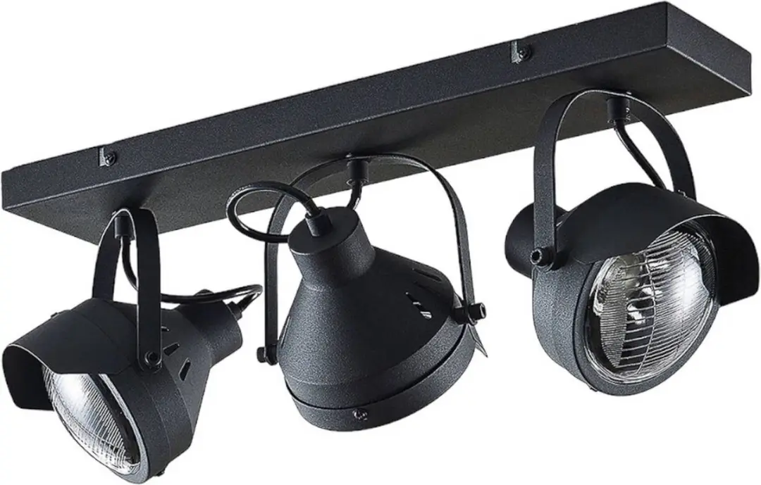Lindby Buitenspot 3-lichts GU10 - Zwart