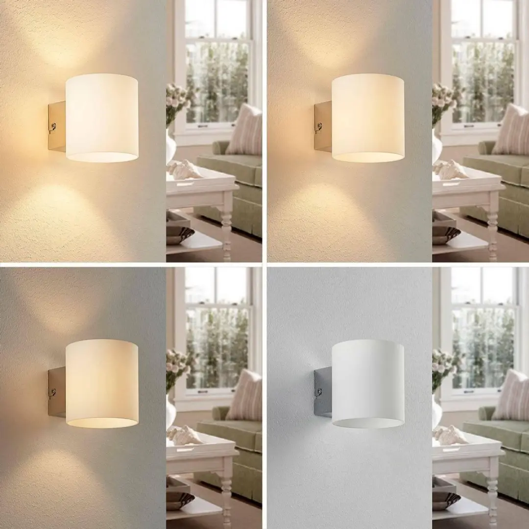 Lindby Wandlamp Glas Metaal 1 Licht G9 3000K - Wit/Chroom