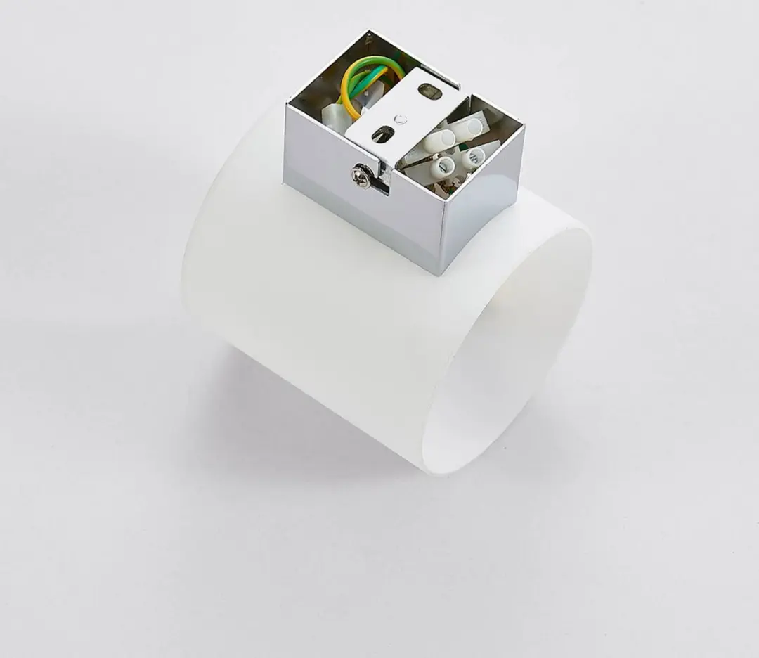 Lindby Wandlamp Glas Metaal 1 Licht G9 3000K - Wit/Chroom