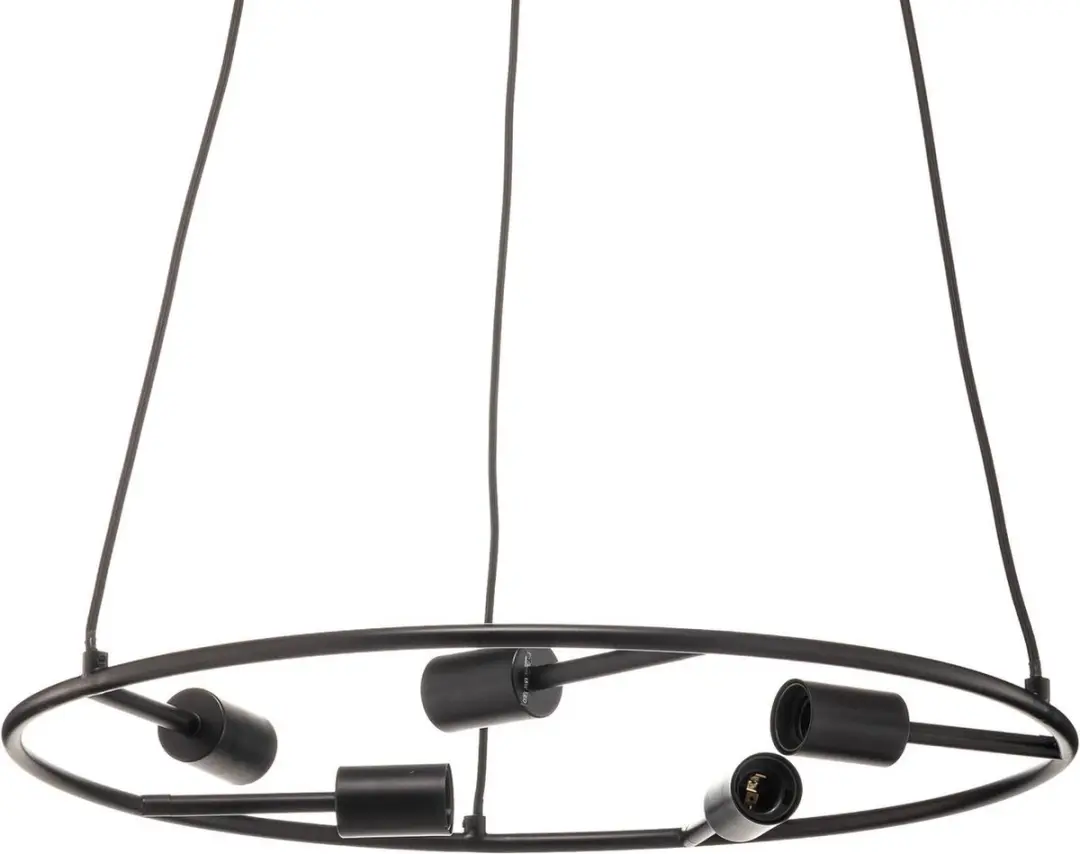 Lucande Hanglamp 5-Lichts E27 - Zwart