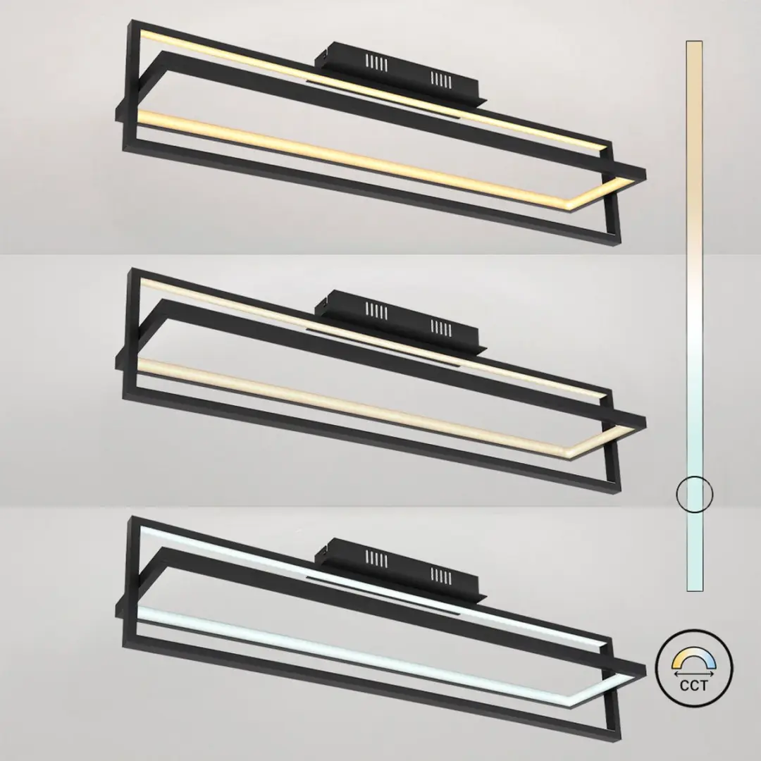 Globo LED Plafondlamp Nachtlamp Zwart - 23W Warm Wit