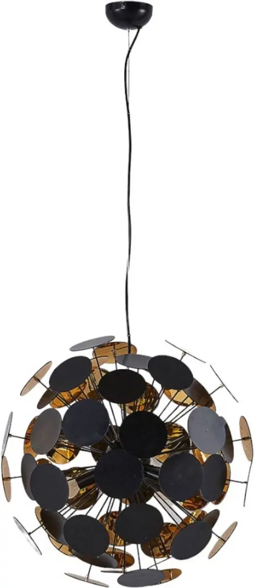 Lindby Cerchio+ Hanglamp 5-licht - Zwart/Goud
