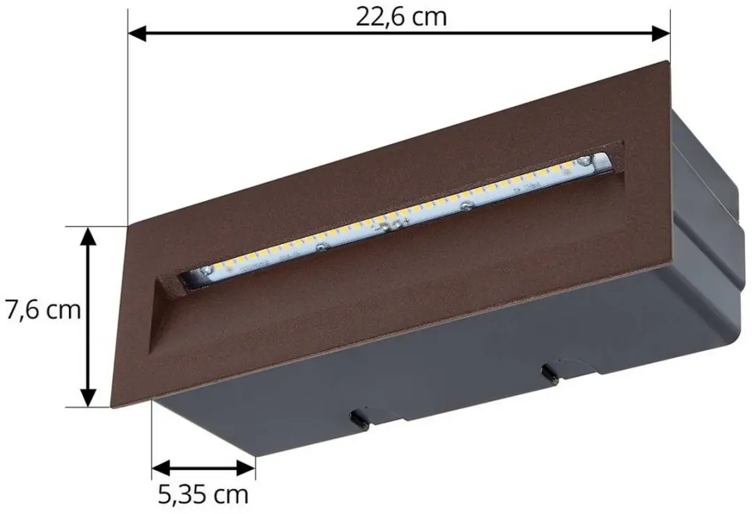 Lucande Wandlamp Buiten 7W - Roest