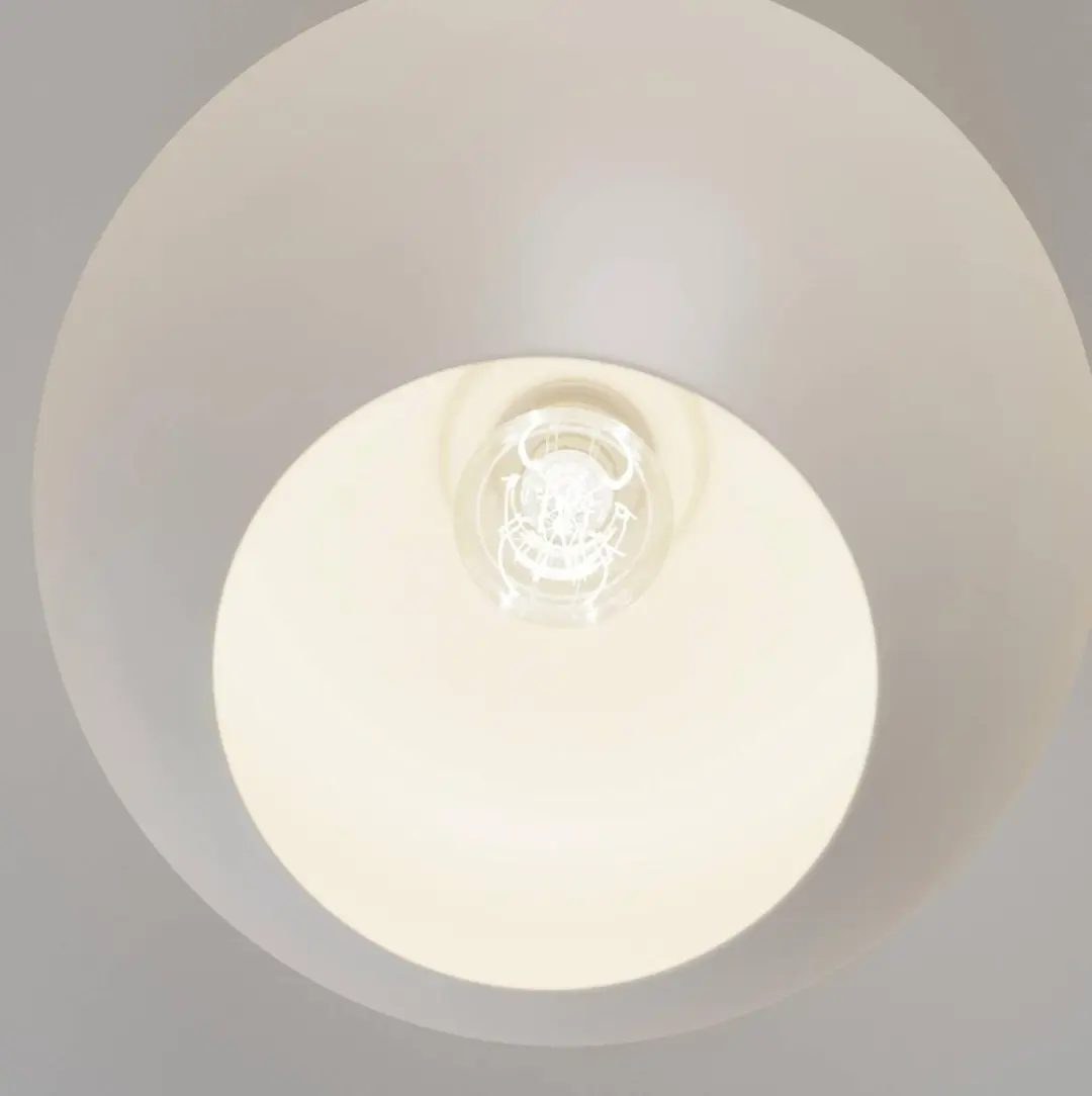 Lindby Plafondlamp 1 Licht E27 - 38cm - Wit/Chroom