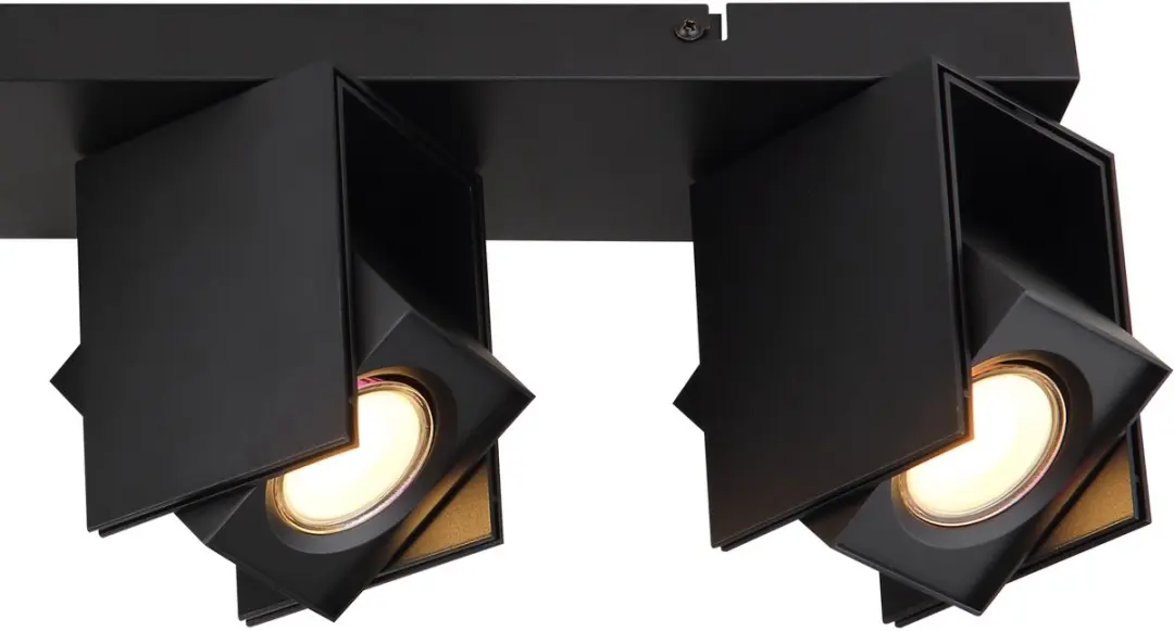Globo Rory Opbouwspot GU10 - 4 Stuks - Zwart