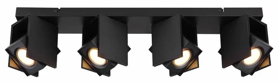 Globo Rory Opbouwspot GU10 - 4 Stuks - Zwart - afbeelding 6 van 6