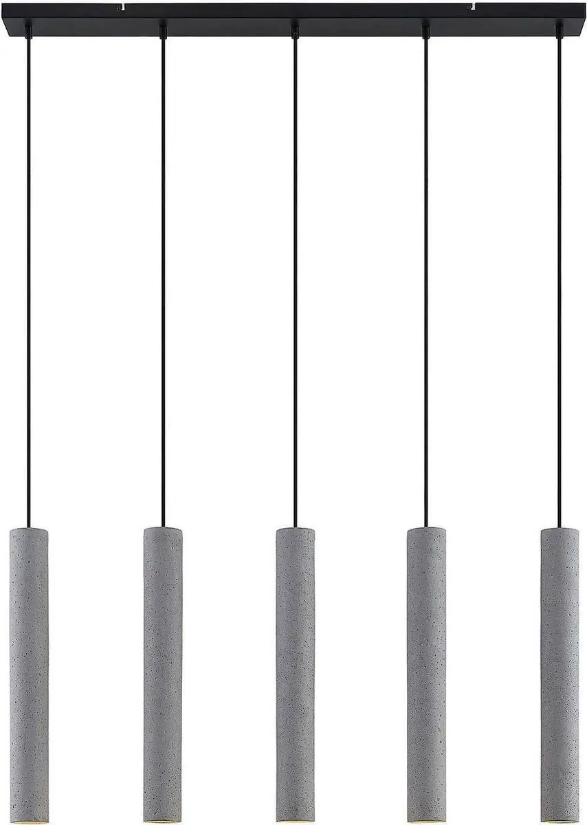 Lindby Hanglamp 5-Lichts Beton Grijs